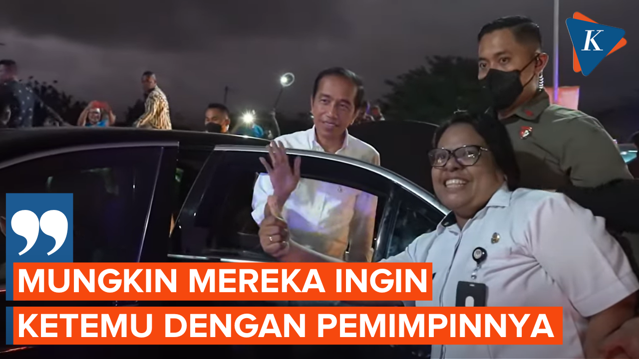 Antusiasme Warga Tanimbar Sambut Jokowi