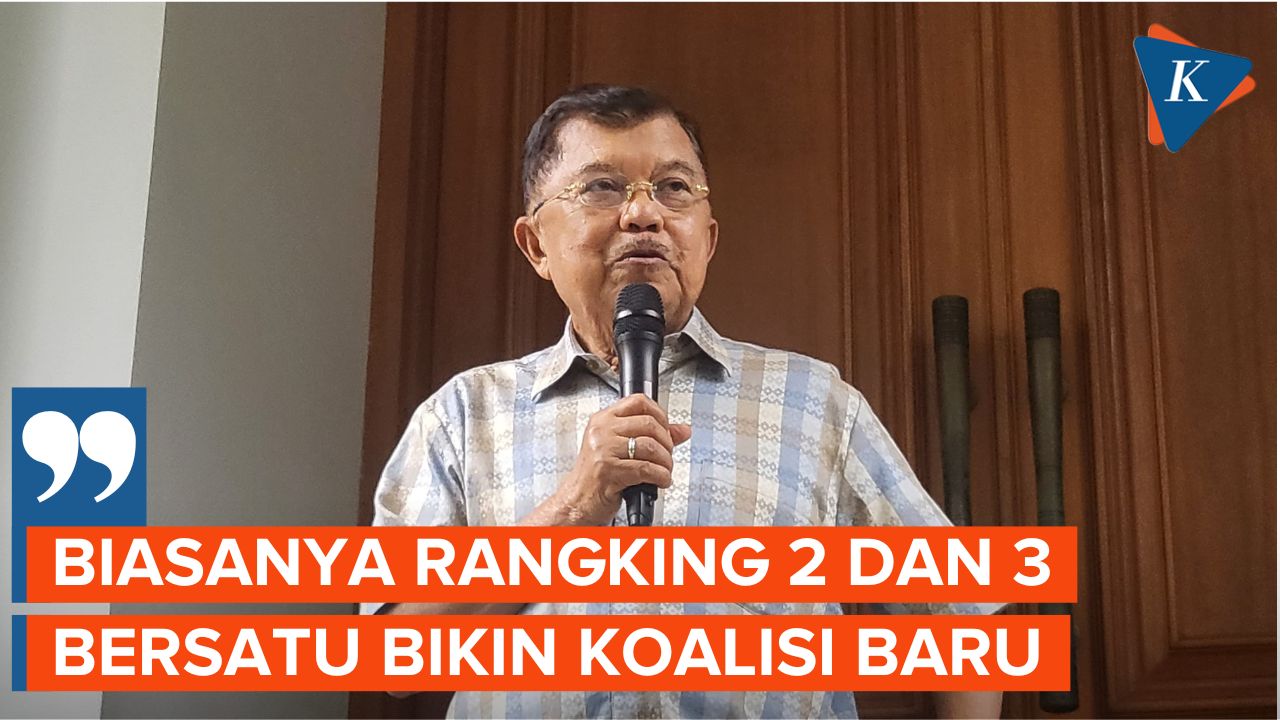 Soal Prediksi Ada Putaran Kedua, JK: Biasanya Rangking 2 Dan 3 Bersatu