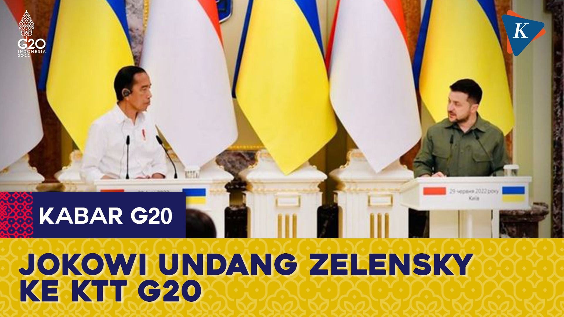 Jokowi Undang Zelensky Datang ke KTT G20 Demi Dorong Dialog Perdamaian dengan Putin