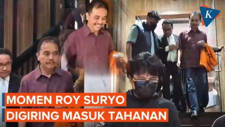 Detik-detik Roy Suryo Digiring Masuk Ke Tahanan Polda Metro Jaya