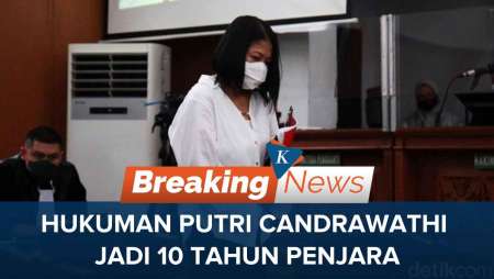 MA Sunat Hukuman Putri Candrawathi Jadi 10 Tahun Penjara