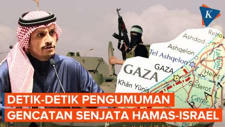 Detik-detik PM Qatar Umumkan Gencatan Senjata Israel dan Hamas