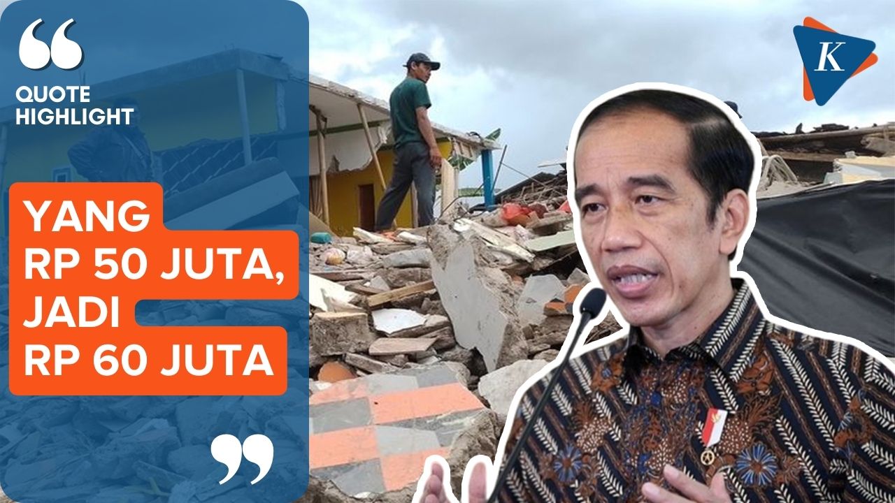 Jokowi Beri Tambahan Bantuan Tunai untuk Perbaikan Rumah Korban Gempa Cianjur