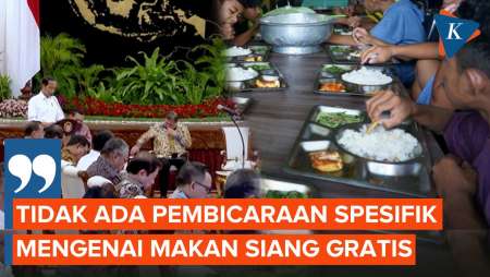 Jokowi Bantah Program Makan Siang Gratis Dibahas di Rapat Kabinet