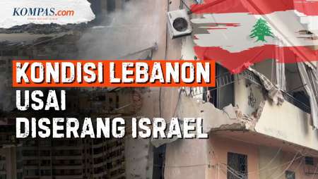 Lebanon Porak-poranda Usai Pusat Kota Dihantam Rudal Israel