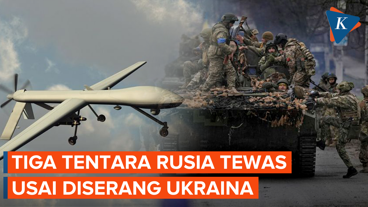 Tiga Tentara Rusia Tewas Tertimpa Drone Ukraina yang Ditembak Jatuh