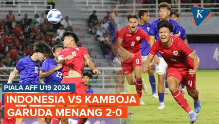 Piala AFF U19: Timnas Indonesia Vs Kamboja 2-0, Garuda Menang Lewat Gol Kadek dan Iqbal