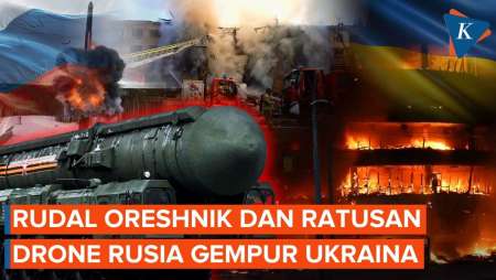 Rudal Oreshnik Rusia Dan 600 Drone Bombardir Ukraina, Kyiv Terguncang