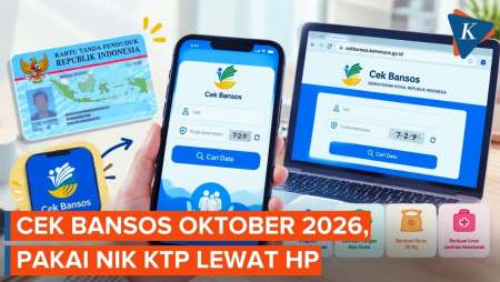Cek Bansos Kemensos Oktober 2026 Lewat HP, Cukup Pakai NIK KTP