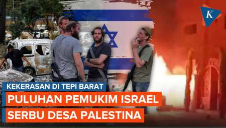 Puluhan Pemukim Israel Serbu Desa di Tepi Barat, Bakar Rumah dan Tembaki Warga Palestina