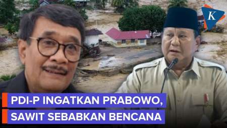 Ingatkan Prabowo Soal Bahaya Sawit, PDI-P: Berkacalah Pada Bencana Sumatera