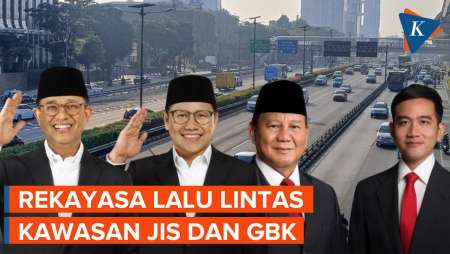 Simak Rekayasa Lalin di JIS dan GBK Hari Ini Saat Kampanye Anies dan Prabowo