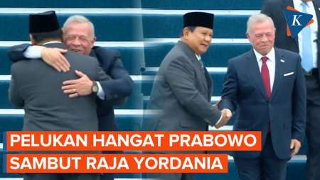 [FULL] Pelukan Prabowo Sambut Hangat Kedatangan Raja Yordania Di Indonesia