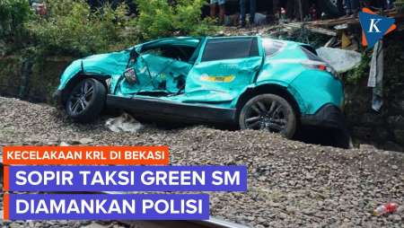 Sopir Taksi Green SM Diamankan Polisi Usai Kecelakaan KA Argo Bromo Dengan KRL
