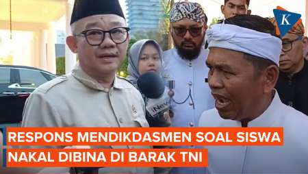 Siswa Nakal Dibina di Barak TNI, Ini Tanggapan Mendikdasmen