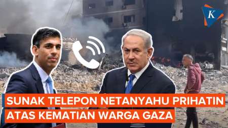 Rishi Sunak Telepon Netanyahu Ungkap Keprihatinan Atas Kematian Warga Sipil di Gaza