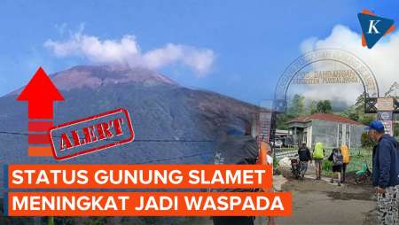 Aktivitas Vulkanik Gunung Slamet Meningkat