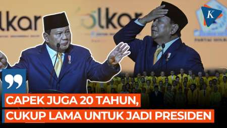 Momen Prabowo Ngaku Capek Nunggu 20 Tahun untuk Jadi Presiden