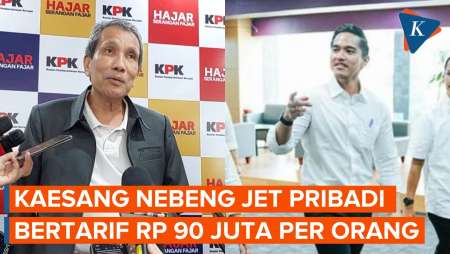 KPK Ungkap Tarif Jet Pribadi Kaesang Rp 90 Juta Per Orang