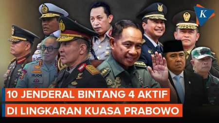 10 Jenderal Bintang 4 Aktif Tempati Jabatan Strategis Di Pemerintahan Prabowo