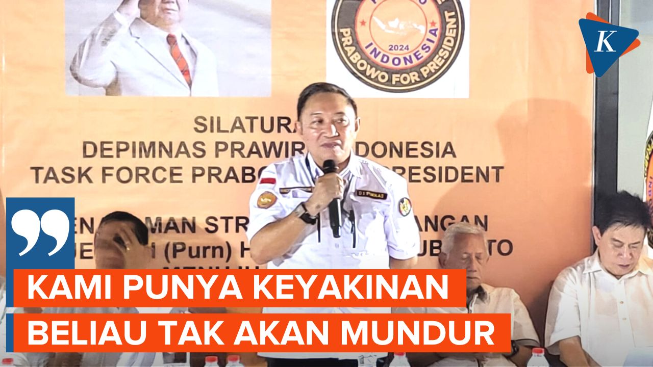 Relawan Yakin Prabowo Subianto Tak Akan Mundur sebagai Capres