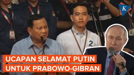 Putin Ucapkan Selamat untuk Prabowo-Gibran karena Unggul di Pilpres 2024