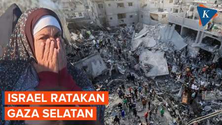 Warga Gaza Selatan Cari Korban Serangan Israel di Antara Reruntuhan Bangunan