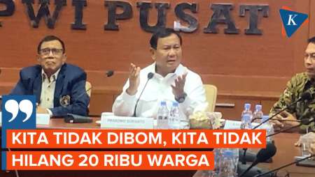 Prabowo Ajak Masyarakat Bersyukur Indonesia Tak Dalam Kondisi Perang