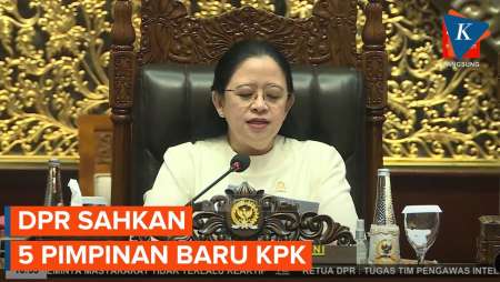 Tok! Ketua DPR Puan Maharani Sahkan 5 Pimpinan KPK Periode 2024-2029