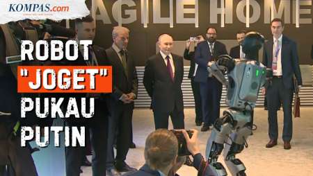Ekspresi Putin Tonton Robot Joget, Nuklir Jadi Bahasan AI Journey Rusia