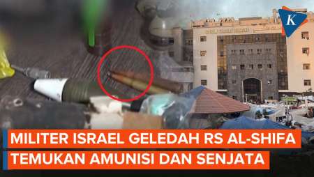 Militer Israel Geledah RS Al-Shifa, Temukan Berbagai Amunisi dan Senjata 