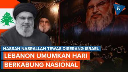 Lebanon Berkabung 3 Hari Usai Tewasnya Hassan Nasrallah, Kantor Publik Tutup Saat Pemakaman