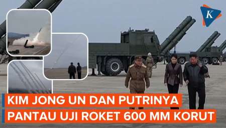 Kirim Sinyal ke AS-Korsel, Kim Jong Un Pamer Peluncur Roket Raksasa Bisa Jangkau 420 Km