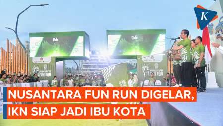 Nusantara Fun Run Digelar, IKN Siap Jadi Ibu Kota