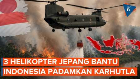 Jepang Pinjamkan 3 Helikopter, Bantu Indonesia Tangani Karhutla