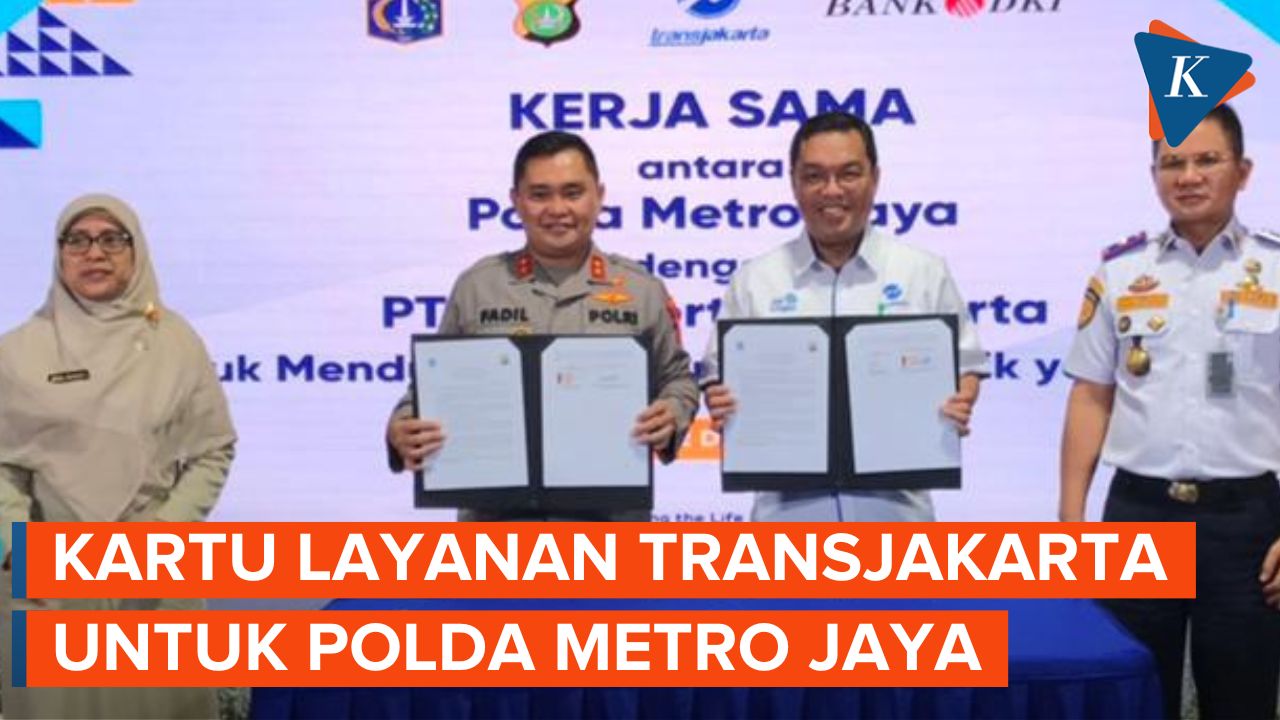 TransJakarta Beri Kartu Layanan Gratis pada Karyawan Polda Metro Jaya