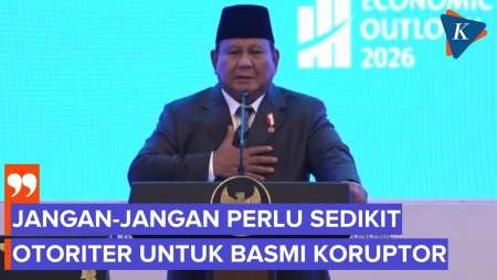 Prabowo: Jangan-jangan Perlu Otoriter Untuk Lawan Koruptor, Tapi Saya Demokratis