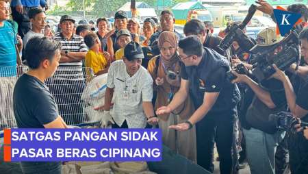 Kasus Beras Oplosan, Satgas Pangan Sidak Pasar Induk Beras Cipinang