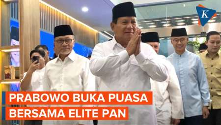 Momen Prabowo Buka Puasa Bersama Zulhas Usai Jadi Pemenang Pilpres 2024