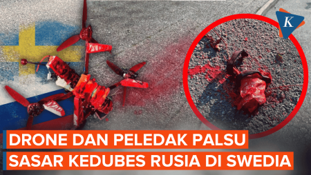 Kedutaan Besar Rusia Di Swedia Diserang Drone Yang Dicat Dan Peledak Palsu