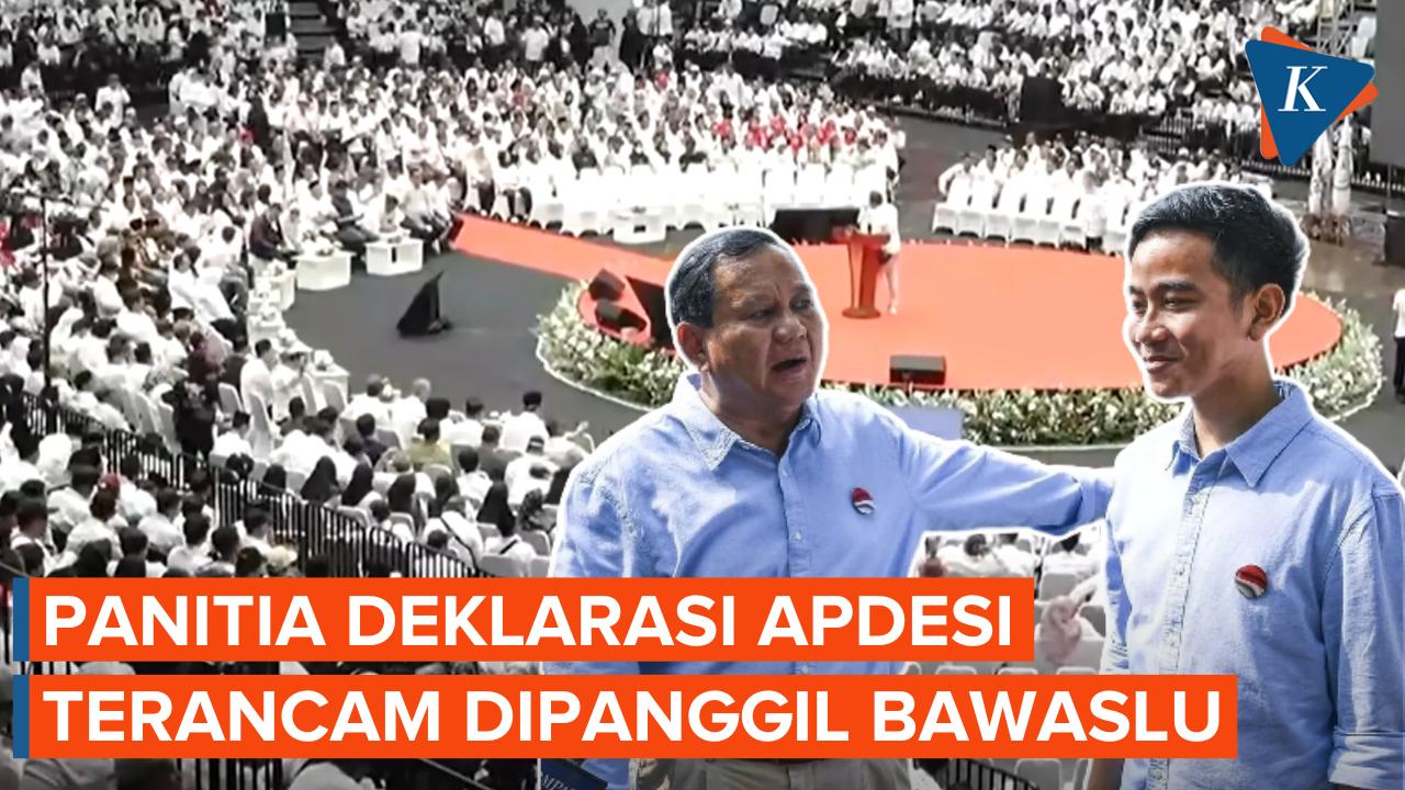 Bawaslu Panggil Panitia Acara Deklarasi Kades yang Dukung Prabowo-Gibran