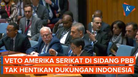 Menlu Retno: Veto Amerika Serikat tak akan Hentikan Dukungan Indonesia…