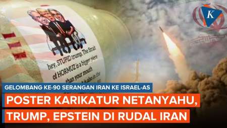 Gelombang Serangan ke-90 Rudal Iran Sasar Israel, Ada Wajah Trump-Netanyahu-Epstein?