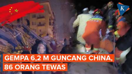 Gempa Magnitudo 6,2 Guncang Gansu China, 86 Orang Tewas