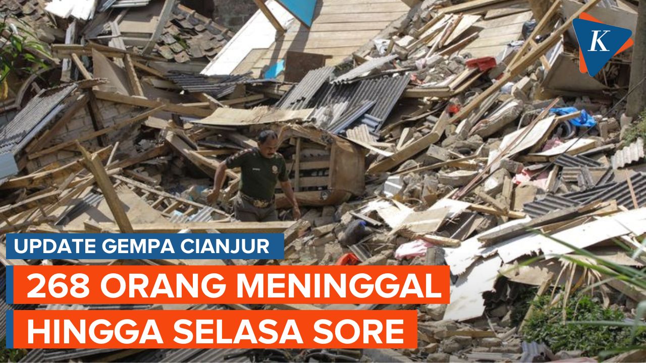 Update Korban Gempa Cianjur: 268 Meninggal, 151 Orang Masih Hilang