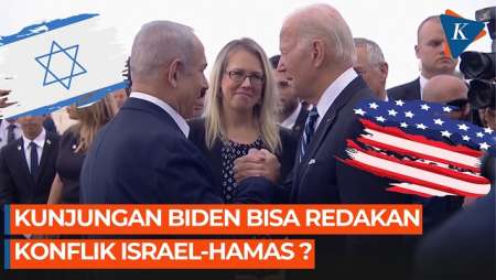 Akankah Kunjungan Biden  Bisa Redakan Konflik Israel-Hamas