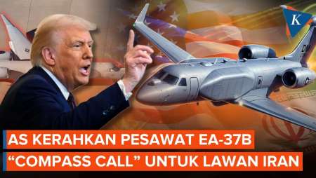 AS Kerahkan Pesawat EA-37B Jadi "Booster" Perang di Iran, Sekuat Apa?