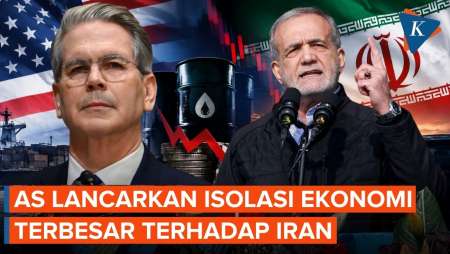 AS Terus "Cekik" Iran, Lancarkan Isolasi Ekonomi Terbakar Terhadap Teheran