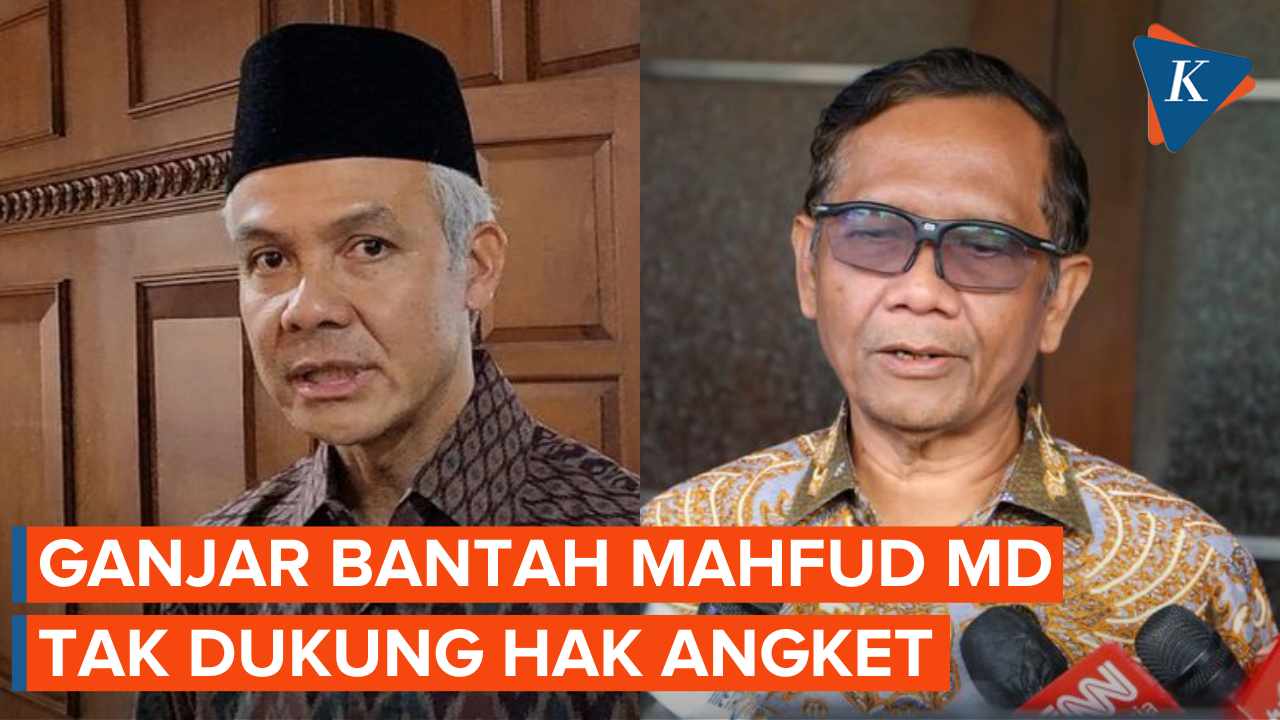 Ganjar Tepis Isu Sebut Mahfud MD Tak Dukung Hak Angket