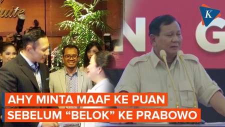 AHY Minta Maaf ke Puan Sebelum Dukung Prabowo